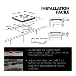 Plaque de cuisson induction ELECTROLUX CIV644