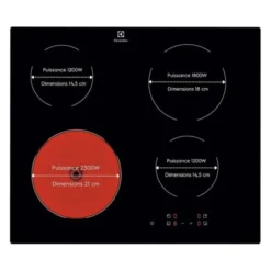 Plaque de cuisson vitrocéramique ELECTROLUX LRR6430CK