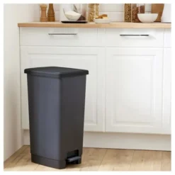 Poubelle flat bin 40L noire