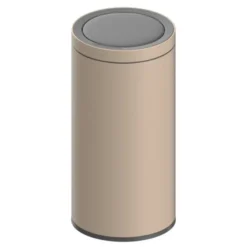 Poubelle sensor 40L métal argenté