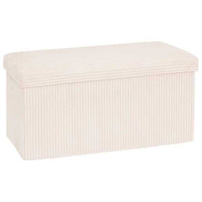 Pouf double pliable 76x38x38cm velours