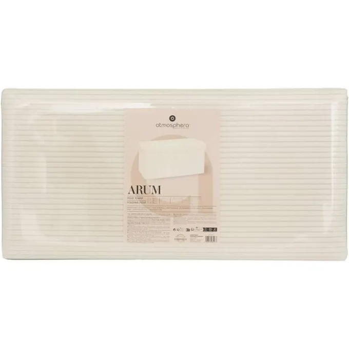 Pouf double pliable 76x38x38cm velours