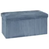 Pouf double pliable 76x38x38cm velours