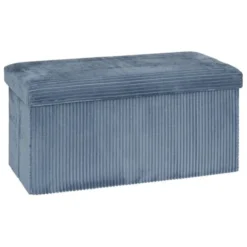 Pouf double pliable 76x38x38cm velours