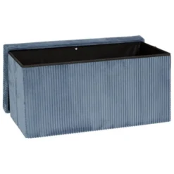 Pouf double pliable 76x38x38cm velours