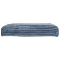 Pouf pliable 38Xx38cm velours bleu