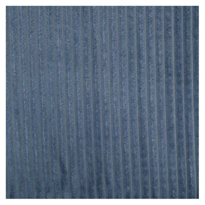 Pouf pliable 38Xx38cm velours bleu