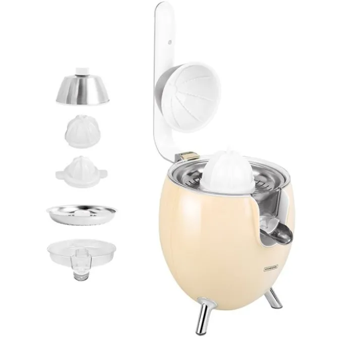 Presse-agrumes KITCHENCOOK PRESSPOD crème électrique