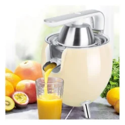 Presse-agrumes KITCHENCOOK PRESSPOD crème électrique