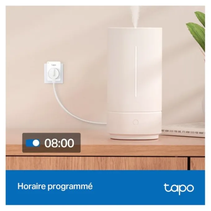 Prise connectée x2 Wifi TAPO P11 avec compteur de consommation