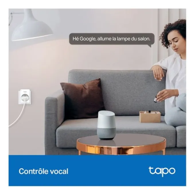 Prise connectée x2 Wifi TAPO P11 avec compteur de consommation