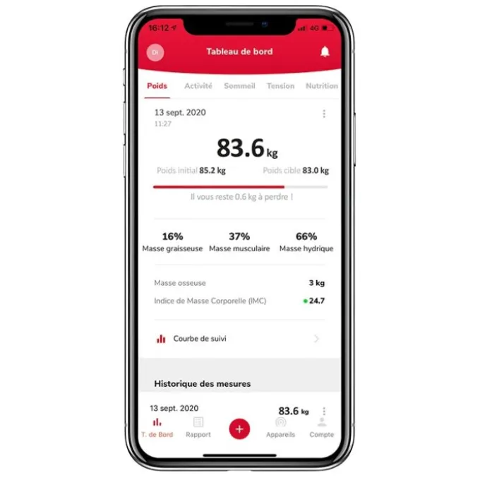 Pèse-personne électronique TERRAILLON CONNECT & CARE