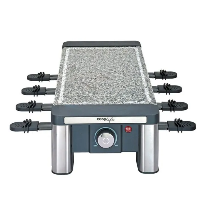 Raclette & grill/pierre COSYLIFE 8 personnes CL-R8PSSDCS