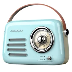 Radio LEDWOOD ALMA Vintage Bleue