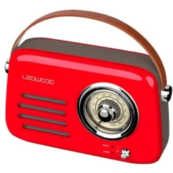 Radio LEDWOOD ALMA Vintage Rouge