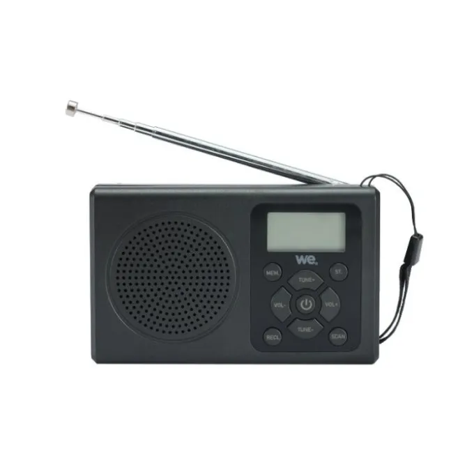 Radio à pile WE WERADPILBL Noire