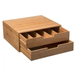 Rangement dosettes double tiroir