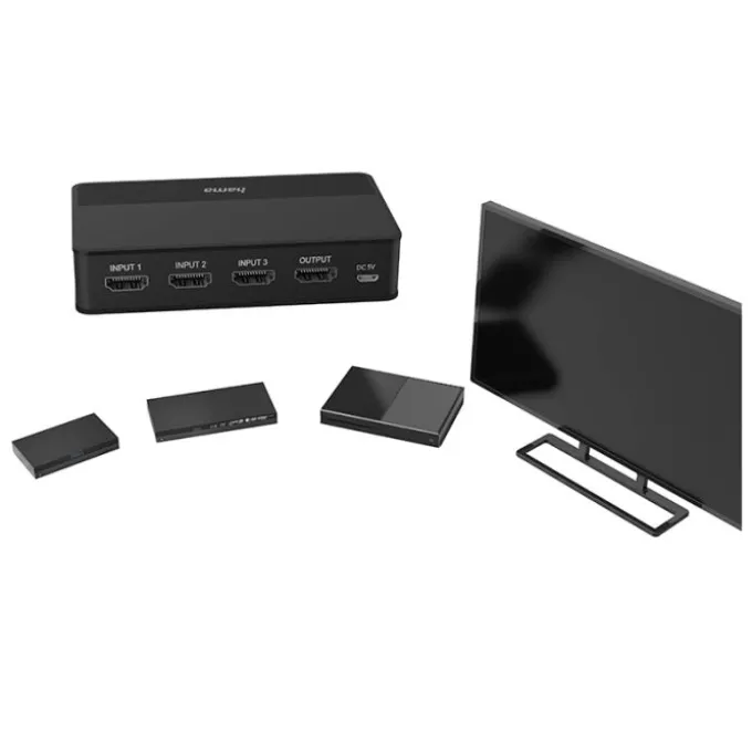 Répartiteur HAMA HDMI 4K 3 entrées / 1 sortie