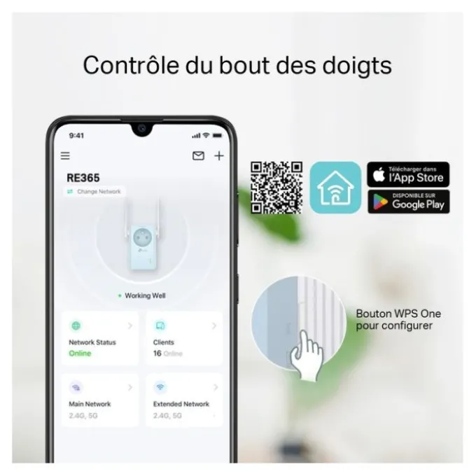 Répéteur TP LINK E365 - AC 1200