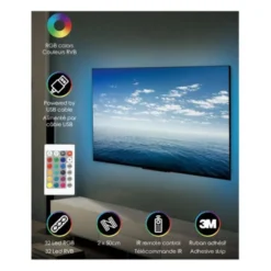 Ruban LED ELECTRO DEPOT 2x50CM-32LED-USB
