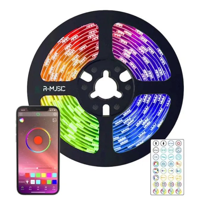 Ruban LED R-MUSIC RGB 3m Connecté