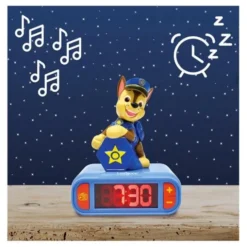 Réveil enfant LEXIBOOK Veilleuse Chase