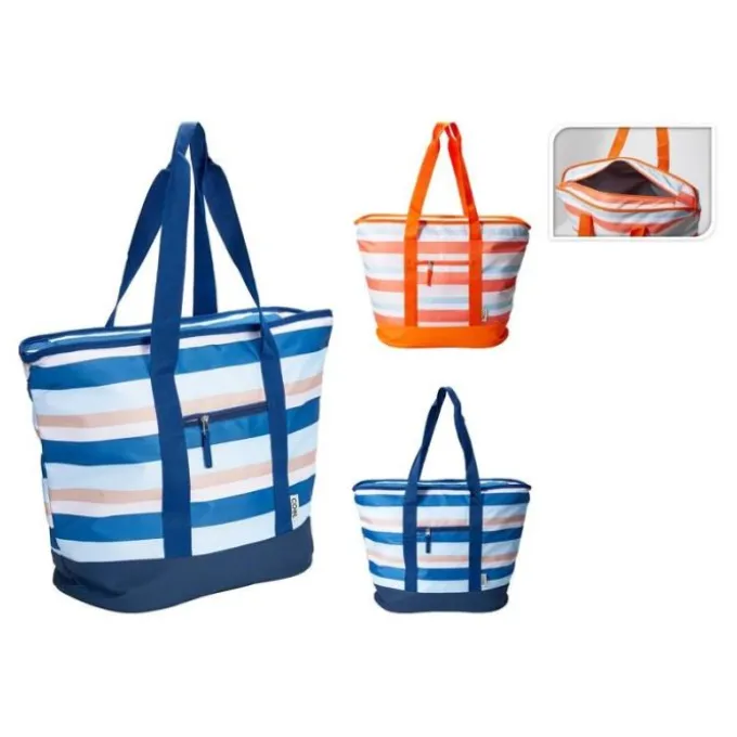 Sac isotherme souple 24L à rayures
