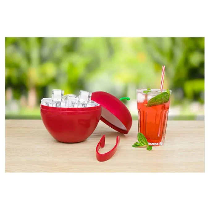 Seau à glaçons cerise + pince