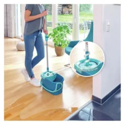 Set complet avec essorage LEIFHEIT clean twist mop ergo