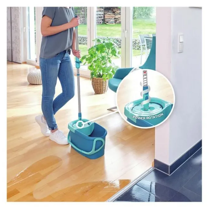 Set complet avec essorage LEIFHEIT clean twist mop ergo
