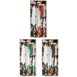 Set 3 couteaux revêtu céramique + éplucheur