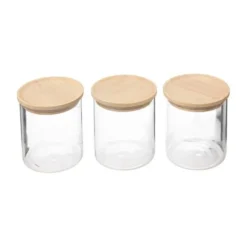 Set de 3 bocaux verre 350ml