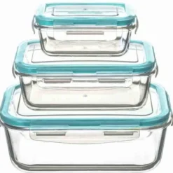 Set de 3 boîtes rectangles CLIPEAT - Conservation & Micro ondes