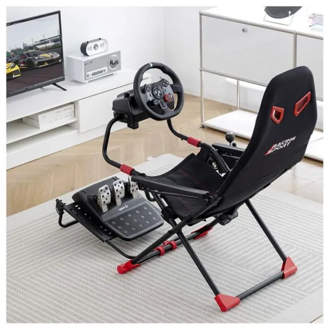 Siège de simulation AMSTRAD AMS-RACING-SIM noir