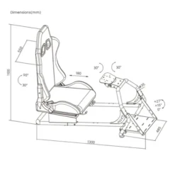 Siège de simulation OPLITE GT3 COCKPIT SIMRACING