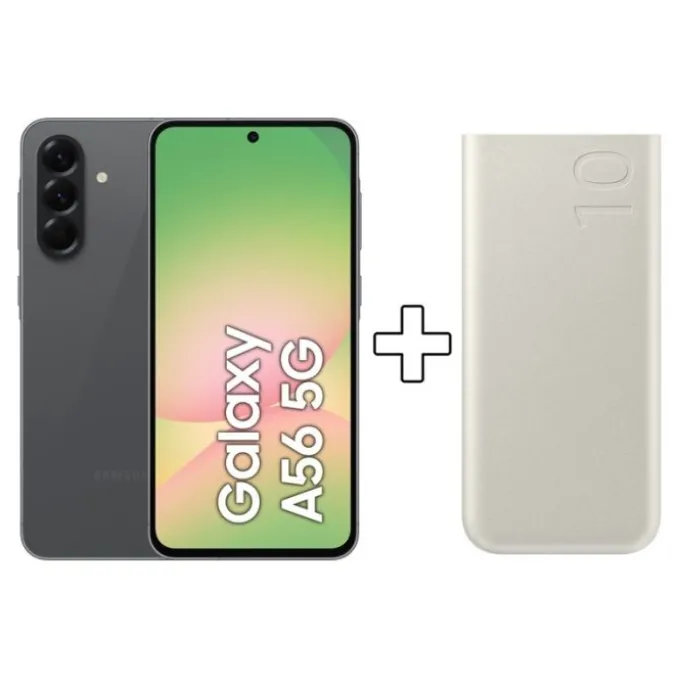 Smartphone SAMSUNG Galaxy A56 5G 128Go Graphite + Batterie de secours