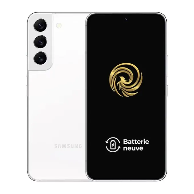 Smartphone SAMSUNG Galaxy S22 5G 128Go Blanc Reconditionné grade éco