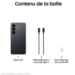 Smartphone SAMSUNG Galaxy S26 Noir 512Go