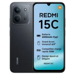 Smartphone XIAOMI Redmi 15C 4G 128Go Noir