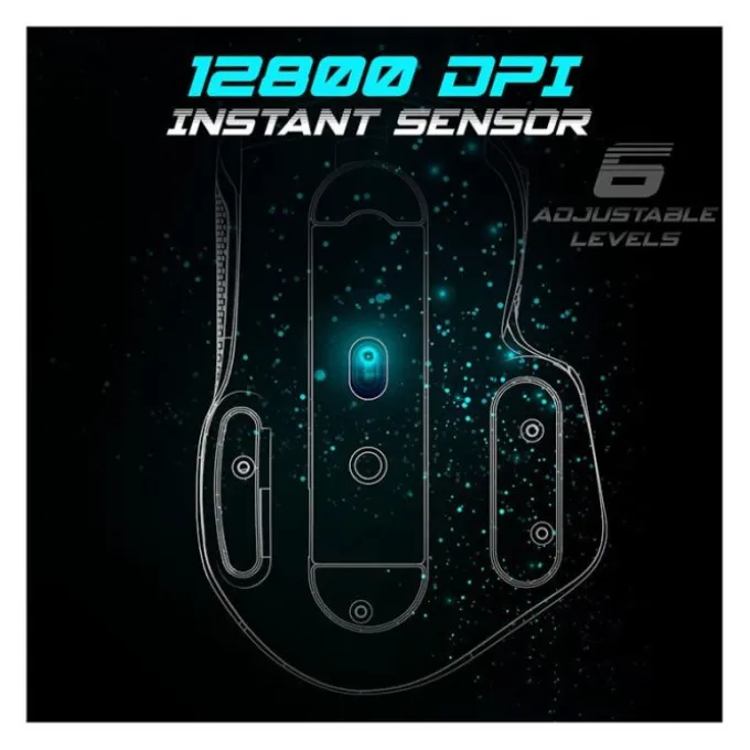 Souris gaming SPIRIT OF GAMER PRO M5 Blanche Filaire 12800Dpi