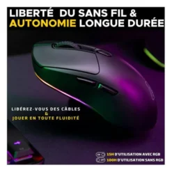 Souris gaming THE G-LAB KULT TITANIUM