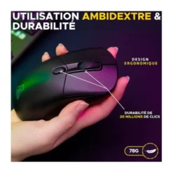 Souris gaming THE G-LAB KULT TITANIUM