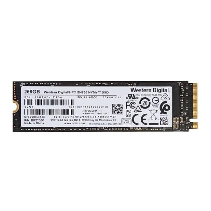 SSD interne reconditionné WD NV3 - M.2 256Go 2280 Interne