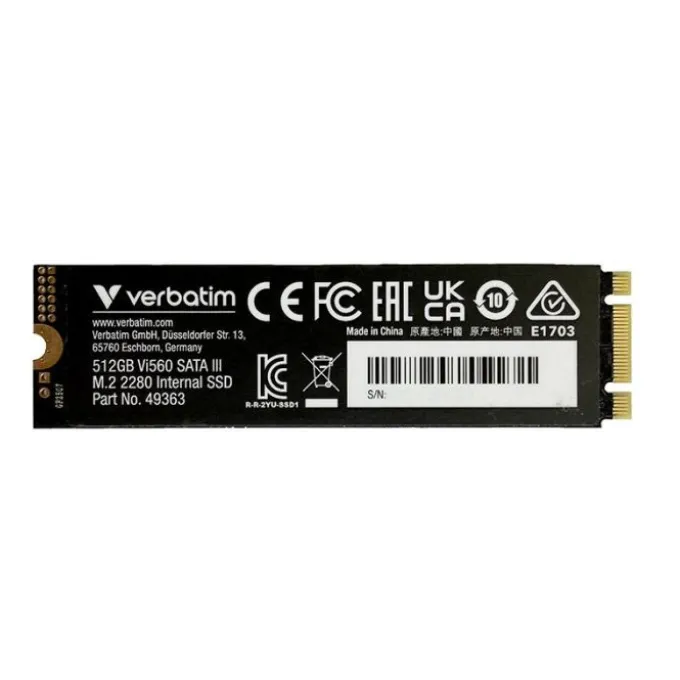 SSD interne VERBATIM NV3 - M.2 512Go Vi560 2280