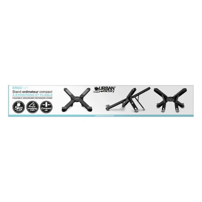 Starter pack URBAN FACTORY sacoche + souris sans fil + hub + tapis de souris + support PC