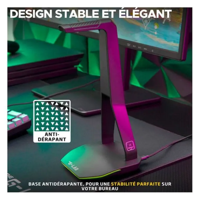 Support de casque gamer universel The G-LAB K-STAND HYDROGEN