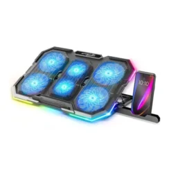 Support de refroidissement pour ordinateur SPIRIT OF GAMER Airblade 700 jusqu'à 17.6" RBG + support de téléphone