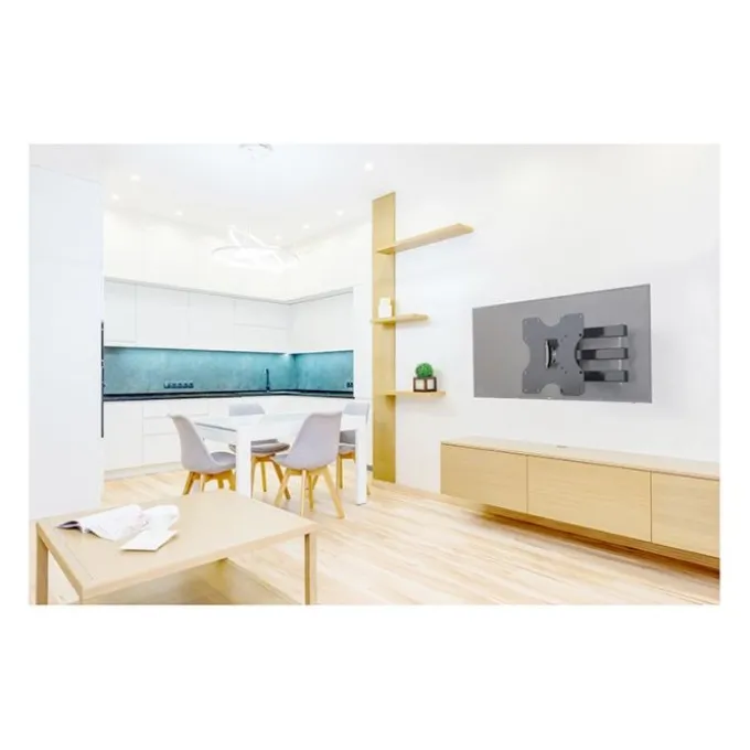 Support mural EDENWOOD TV de 48 à 81 cm D1 déporté noir