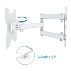 Support mural EDENWOOD TV de 48 à 81cm D1 déporté blanc