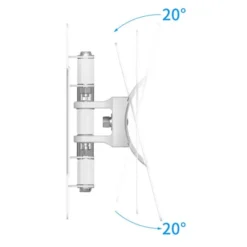 Support mural EDENWOOD TV de 48 à 81cm D1 déporté blanc